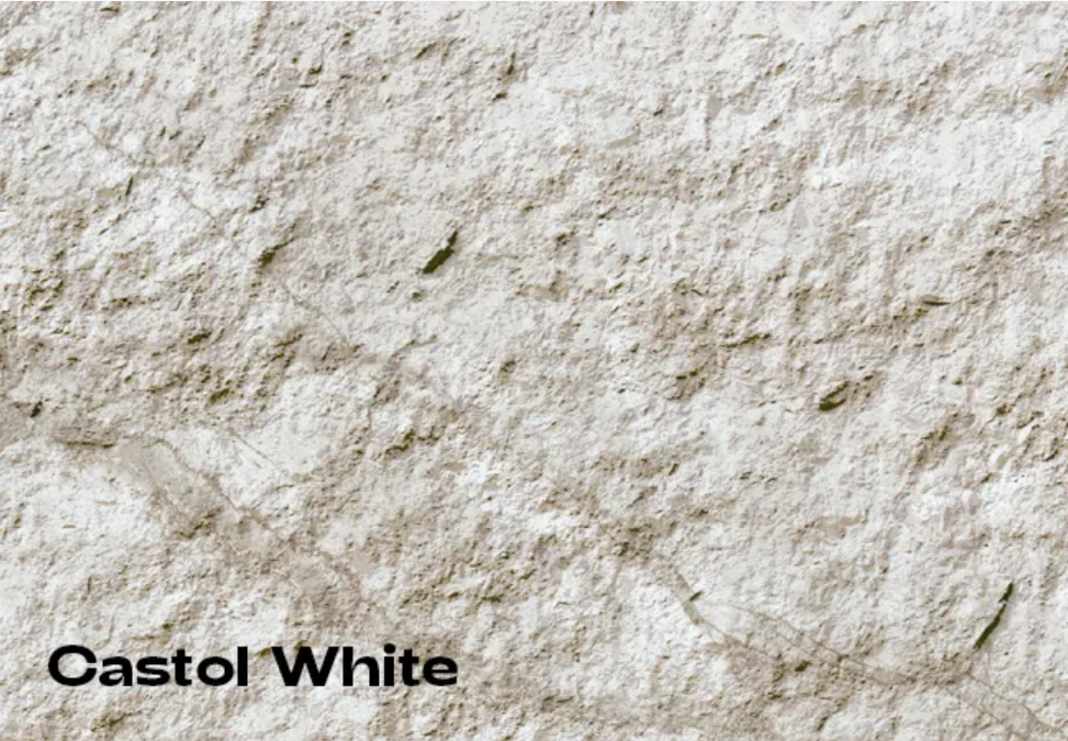 Stenstrukturpanel - Castol White – Design Panel
