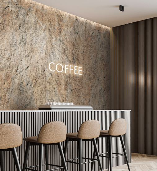 Stenstrukturpanel - Castol White