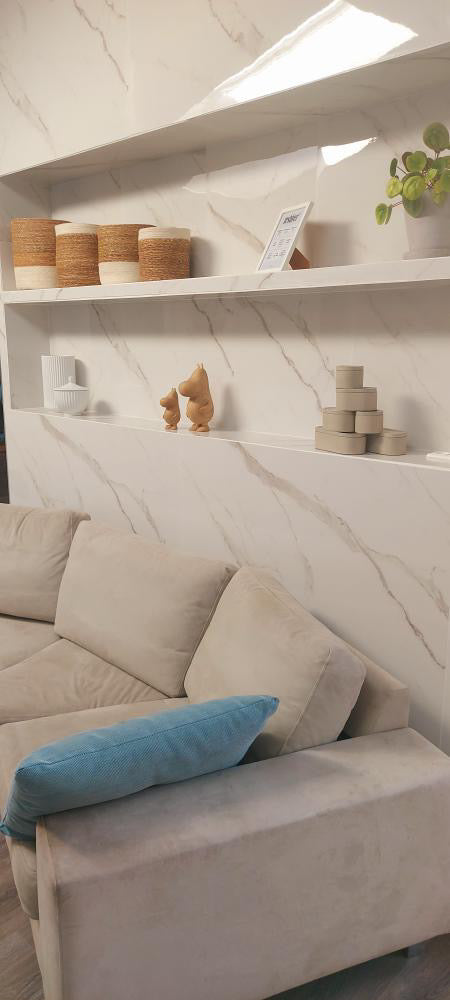 Stone PVC marmor panel – Calacatta White