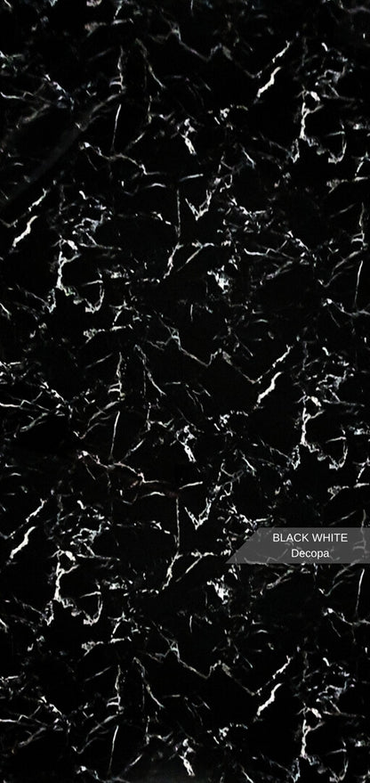 Stone PVC marmor panel – Black & White