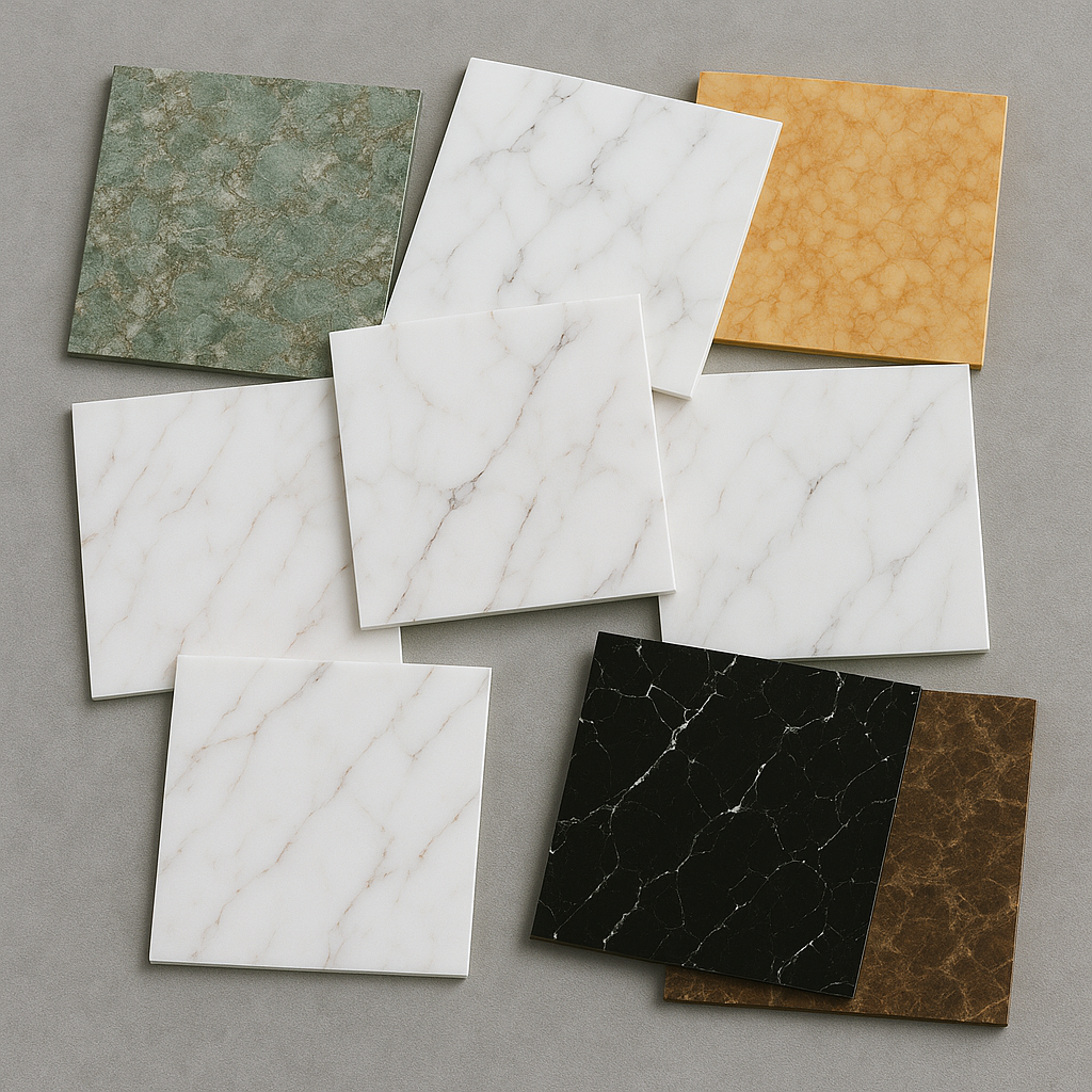 Vareprøver – Stone PVC Marmor 24 x 24 cm