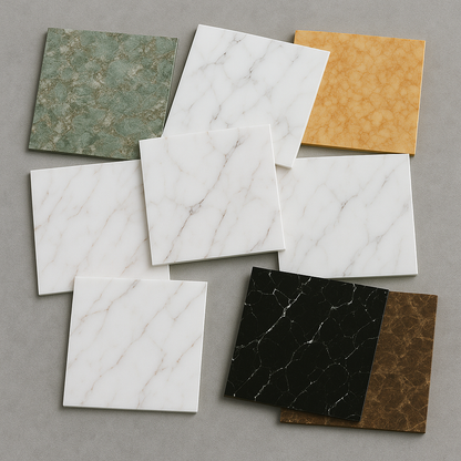 Vareprøver – Stone PVC Marmor 24 x 24 cm