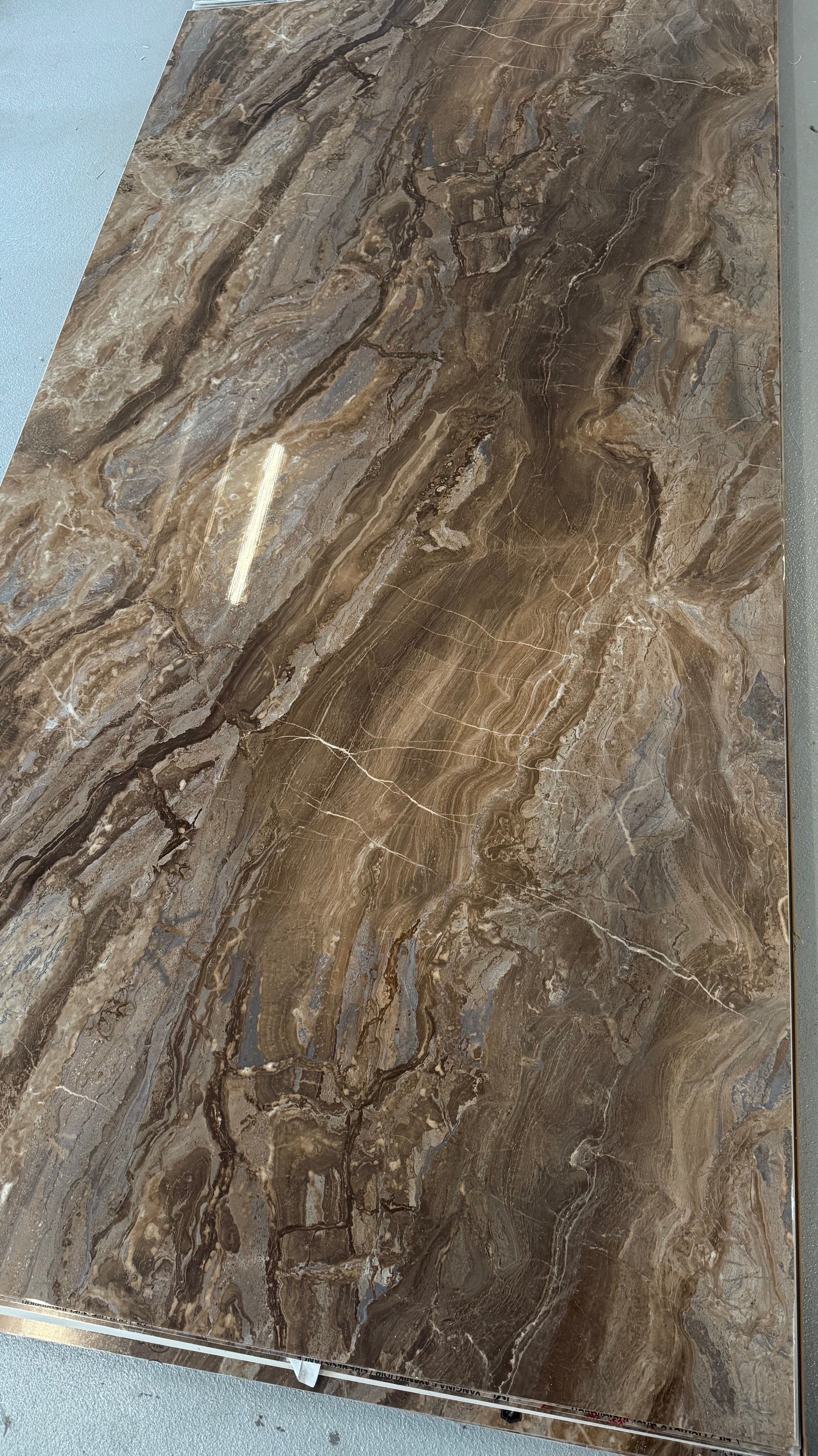 Stone PVC marmor panel – Arebescato Brown