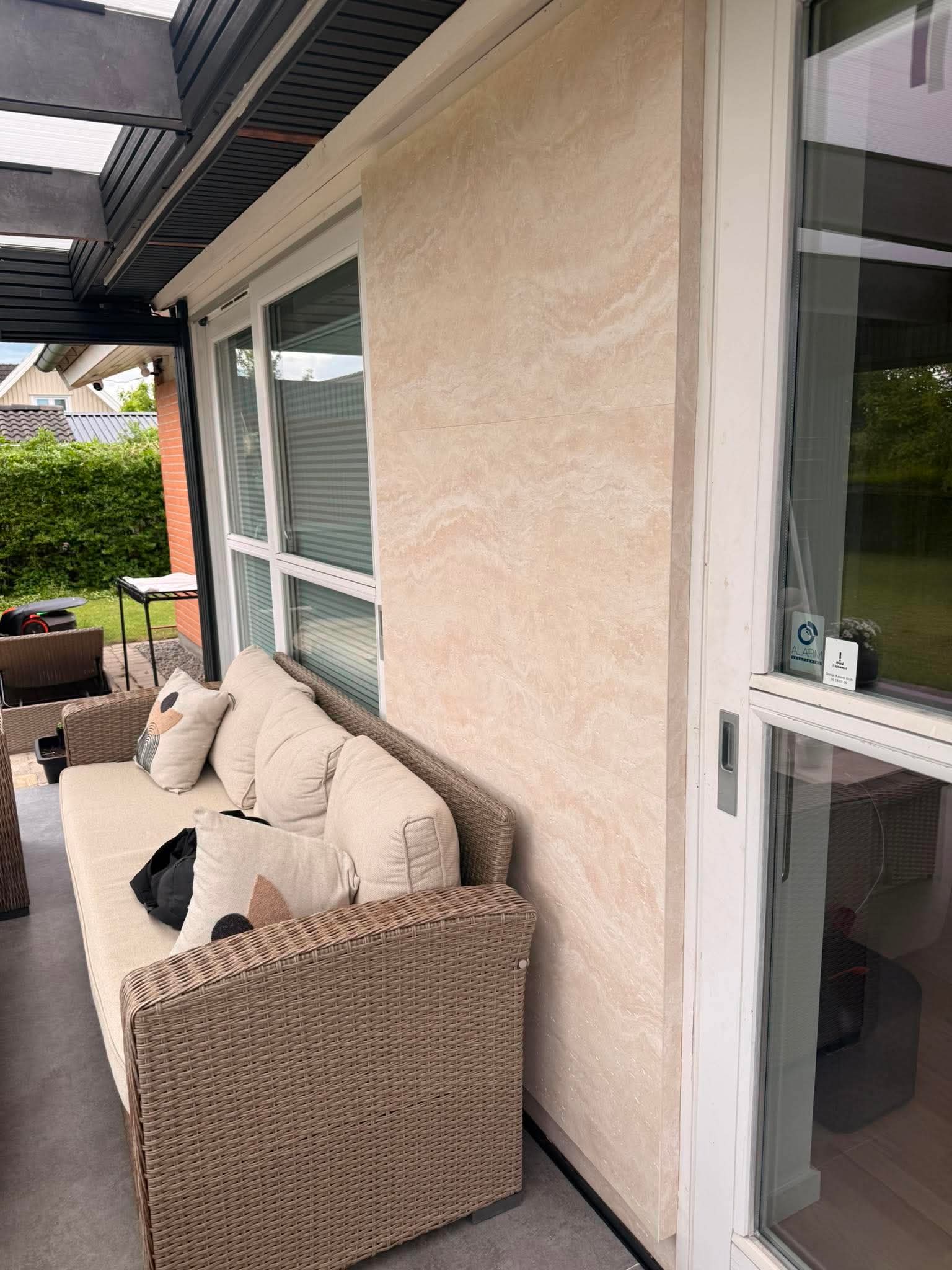 Stenstrukturpanel - Rome Travertine