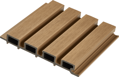 Udendørs Lamelpanel i 3D – Eg (PE Plast)
