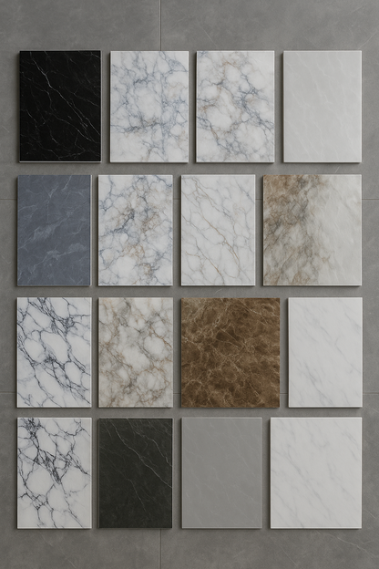 Vareprøver – Stone PVC Marmor 12 x 24 cm