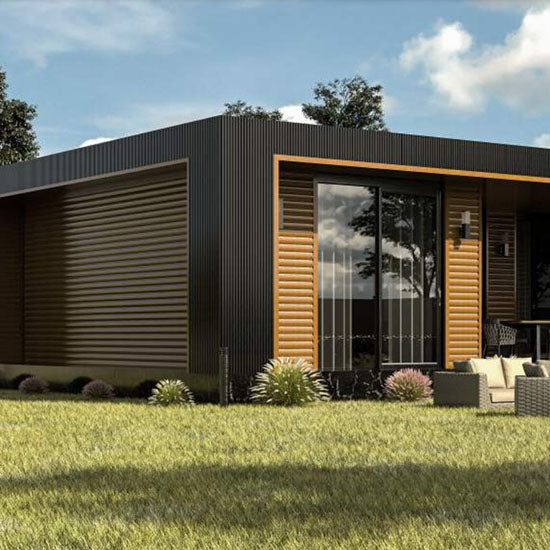 Udendørs Lamelpanel i 3D – Sort (PE Plast)